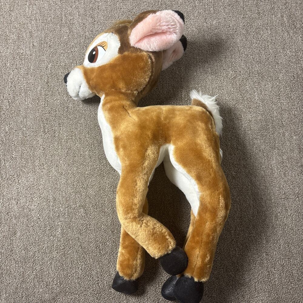 Vintage Disney Bambi Poseable Plush 17” Disneyland Walt Disney World Korea 1980s